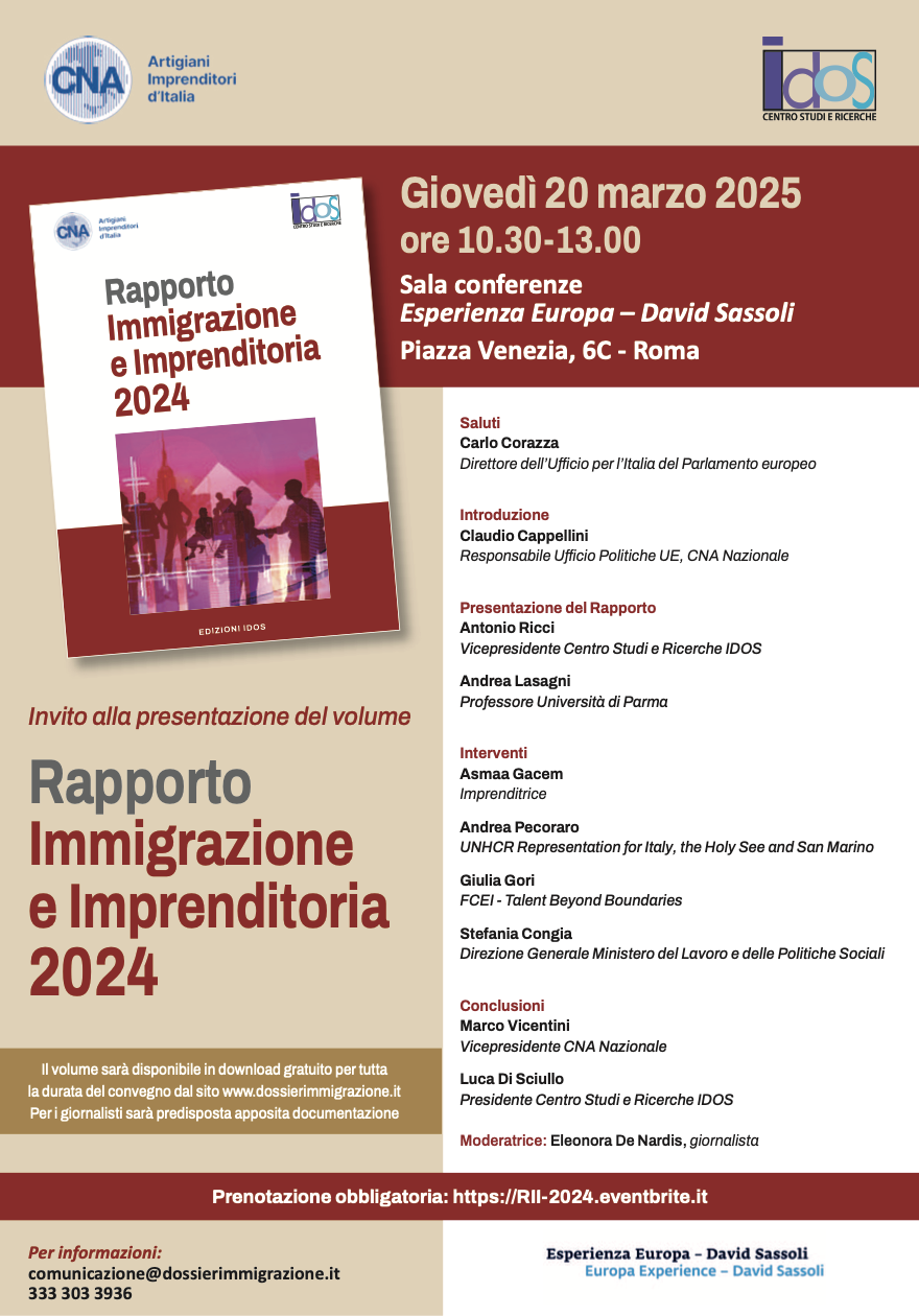 Rapporto Immigrazione e Imprenditoria 2024